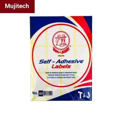 TOM & JERRY STICKER STIKER ADHESIVE LABEL NAMA UNDANGAN HARGA ALAMAT 107
