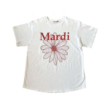 Mardi Mercredi T-Shirt Flower Mardi White Violet All Size