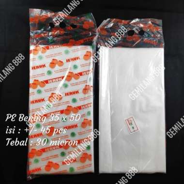 Kantong Plastik PE JUMBO Bening uk 35x50, Plastik Bening, Plastik Sayur - 35x50 35*50