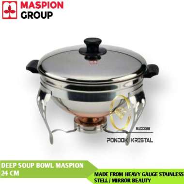 Deep soup bowl JUMBO MASPION panci prasmanan tungku pemanas wadah saji 24CM