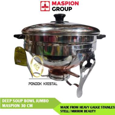 Deep soup bowl JUMBO MASPION panci prasmanan tungku pemanas wadah saji 30CM