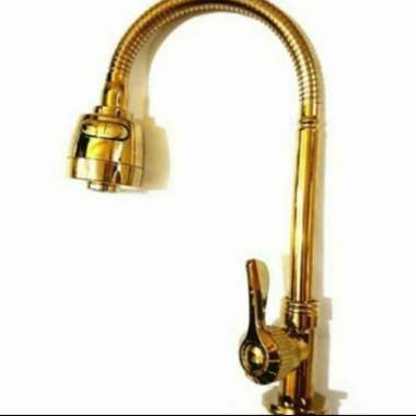 KRAN FLEKSIBEL GOLD DINDING/KERAN KITCHEN SINK TEMBOK GOLD/KRAN DAPUR TANAM