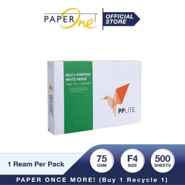 New PP Lite Kertas F4 75gr Copier 1 Rim (500 lembar) Kertas HVS F4 Kertas Fotocopy