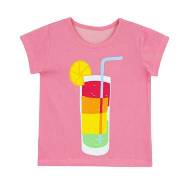 Torio Basic T-Shirt Rainbow Juice - Kaos Anak Perempuan 5-6 tahun