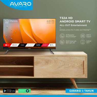 AVARO TV 32" Android Google TV T32A HD Avaro Smart LED - Android 11