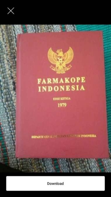 Farmakope Indonesia Edisi 3 Harga Grosir
