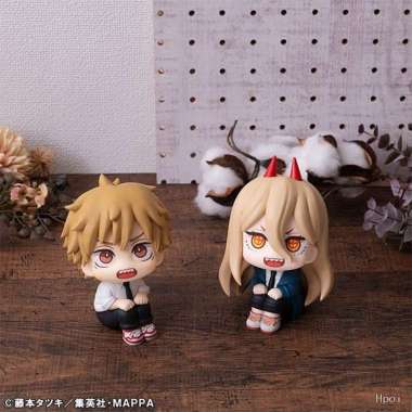 With Bonus LookUp Rukappu Figure Denji & Power - Chainsaw Man