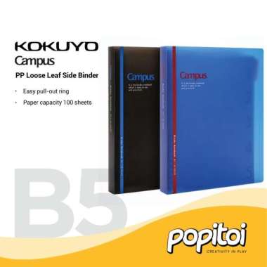 Kokuyo Campus PP Loose Leaf Side Binder B5 Notebook BLUE