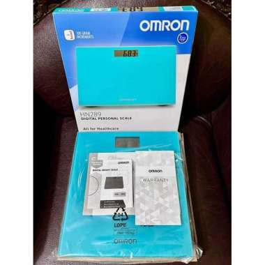 Timbangan Badan Digital Omron 289 Alat Timbang Badan Otomatis Akurat Biru