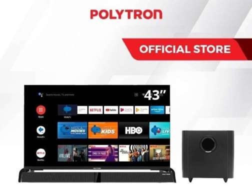 SMART TV LED POLYTRON 43 INCH ANDROID TV 43 inch PLD 43BAG9953 BOGOR