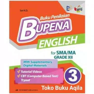 Buku Bupena English Kelas 3 / Xii 12 Sma K13N Erlangga Bahasa Inggris