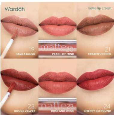 WARDAH NEW SHADES Exclusive Matte Lipcream 21 Creampuccino