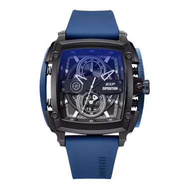 Expedition E 3008 Jam Tangan Pria Chronograph Original Blue Black