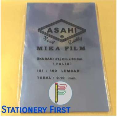 mika film mika plastik jilid asahi a4 0.10 mm 100 lembar Multicolor