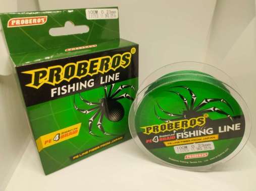 Senar Pancing PE 4X Proberos 100m Made in Japan 25lb 50lb - Hijau - 25lb Multicolor