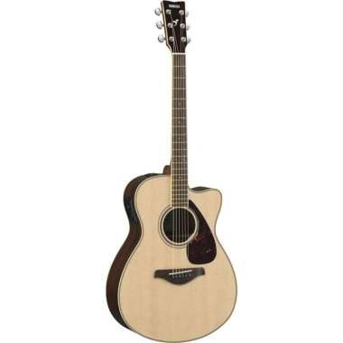 Yamaha FSX830C Small Body Solid Top Cutaway Acoustic Electric Natural