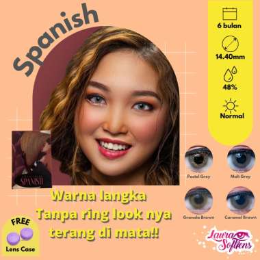 Softlens Living Color Spanish Softlen Softlen Contact Lens Irislab - Pastel Malt Grey Granola Carame