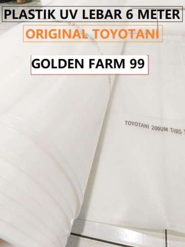 plastik uv toyotani lebar 6 meter 200 microns - original Multicolor