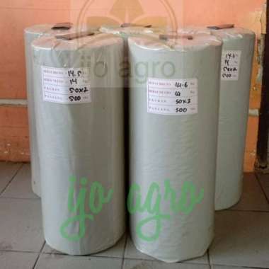 plastik mulsa hitam perak murah lebar 100 cm (1m) panjang 500 m 1 roll Multicolor