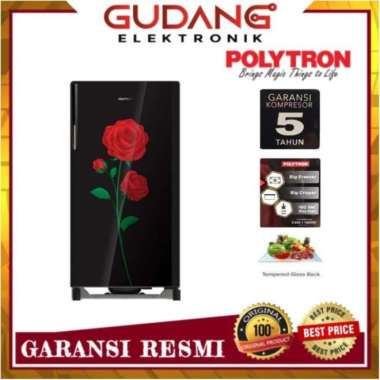 LEMARI ES 1 PINTU POLYTRON PRA-15DRX KULKAS POLYTRON PRA 15 DRX