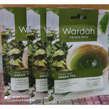 Masker wardah green tea