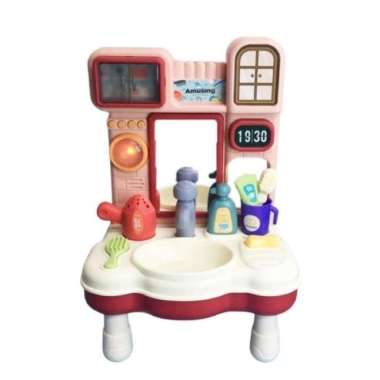 mainan anak-mainan kitchen-mainan alat masak dan cuci tangan-kitchen Multicolor