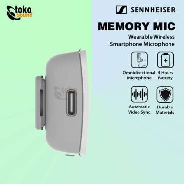 Sennheiser Memory Mic - Wearable Wireless For Smartphone Original