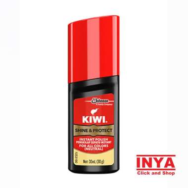 Semir Sepatu Kiwi Shine Portect Instant Polish Cepat Mudah Berkilau NETRAL