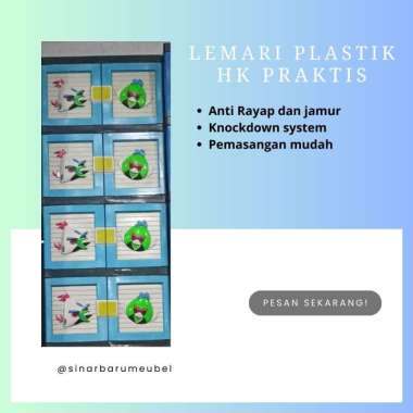 LEMARI PLASTIK Murah HK PRAKTIS - 4 Susun