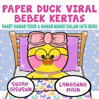 mainan anak bebek kertas paper duck viral