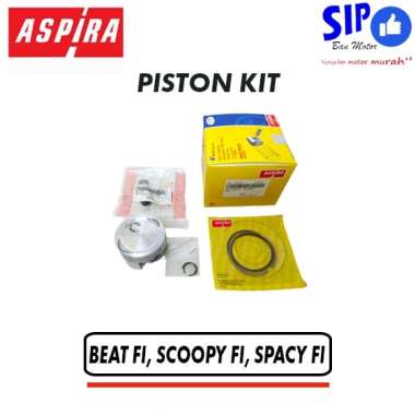 Piston kit Aspira ukuran standard Original Untuk motor Beat FI, Scoopy FI, Spacy Fi