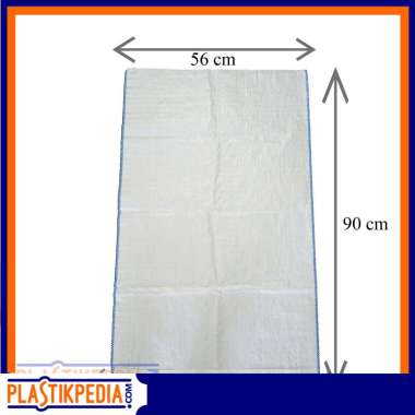Karung Beras Plastik 50 Kg - Ukuran 56x90 cm (Isi 50 pcs) Putih