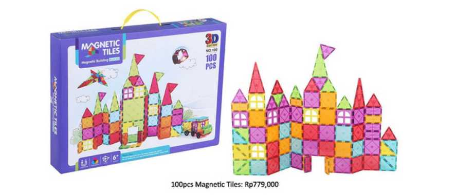 magnetic tiles - magnetic building block 100 pcs