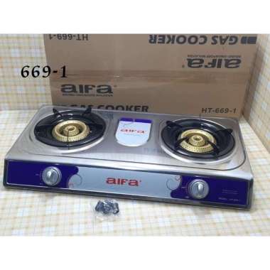 BATAM - AIFA 669-1 kompor gas 2 tungku stainless