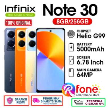 Infinix Note 30 [ 8/256GB ] New Segel Garansi Resmi Orange