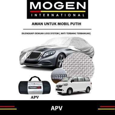 Cover Mobil / Sarung Mobil APV Merk FUSION R / Cover Mobil Putih Fusion R