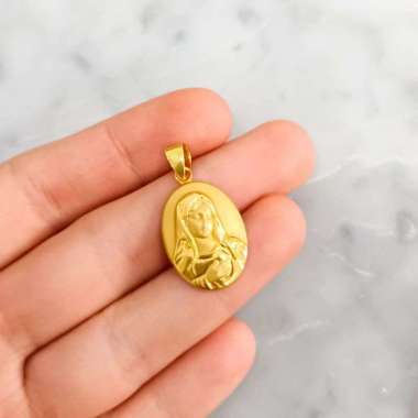 Perhiasan UBS - Liontin Santa Maria Koleksi Josean Elegant Hadiah Ultah Emas Asli gold 1,35gr/700
