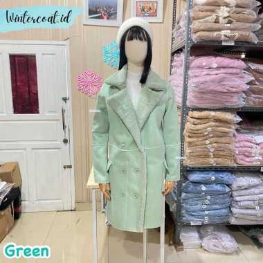 MADISON Fur coat women mantel wanita bulu korea musim dingin cewek big size pink jaket jacket winter