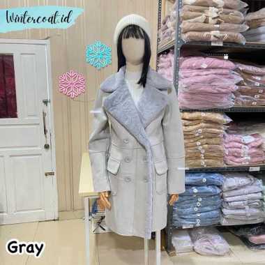 MADISON Fur coat women mantel wanita bulu korea musim dingin cewek big size pink jaket jacket winter