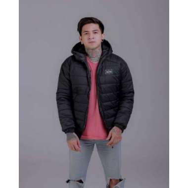Puffercoat Jaket Hitam - Jaket Gelembung - Outwear Jacket Hitam XXL