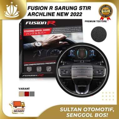 KIJANG KAPSUL Cover Setir Sarung Stir Mobil Kulit ARCHLINE Fusion R Merah