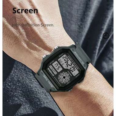 SYNOKE Jam Tangan Digital Pria - Hitam