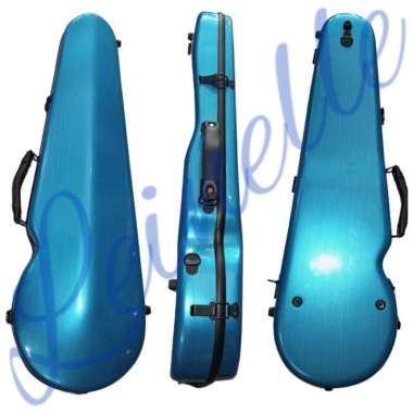 Hard Case Biola Violin Fiber Biru