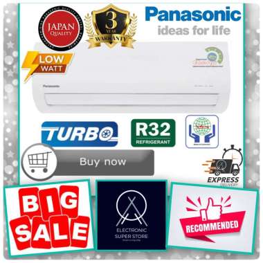 AC PANASONIC STANDARD 1 PK ZN9YKP 9YKP ZN9YKP TURBO COOLING LOW WATT PANASONIC AC 1PK AC + PAKET PAS