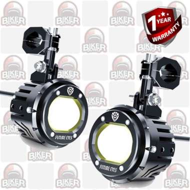 Future Eyes PL40 LED Saklar Switch Driver Bracket Lampu Tembak Sorot Foglamp Motor Moge Mobil Kuning