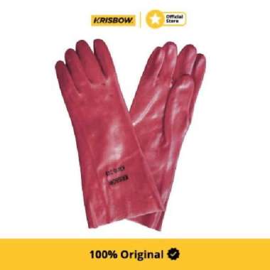 Krisbow Sarung Tangan Pengaman Pvc Glove - Merah