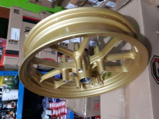 Velg Lebar Depan Double Disk Ninja 250 Fi /Z250 / R25 / Mt25 Multicolor