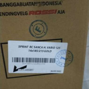 V Rossi Rcb - Velg Velek Beat Vario Scoopy Ring 14 Gold Multicolor