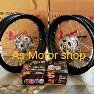 sepaket velg rossi lebar 300 - 350 ring 17 tromol vnd jari2 tiger revo Multicolor