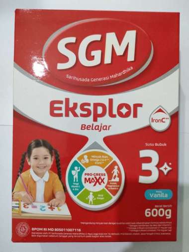 Promo Harga SGM Eksplor 3+ Susu Pertumbuhan Vanila 600 gr - Blibli